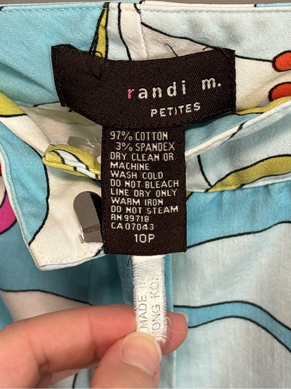 Mod, retro, 60s 70s inspired ankle pants, Randi M. Petites size 10P - Picture 4 of 9